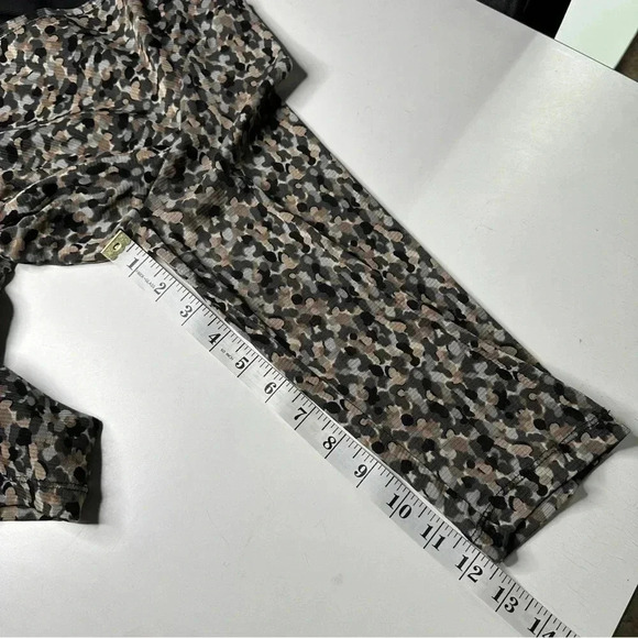 Croft & Barrow Womens Multi Color Pullover Blouse XL Black Tan 3/4 Sleeves Lined - Picture 10 of 11